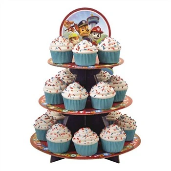 Đế đựng bánh cupcake bằng bìa cứng 3 tầng
